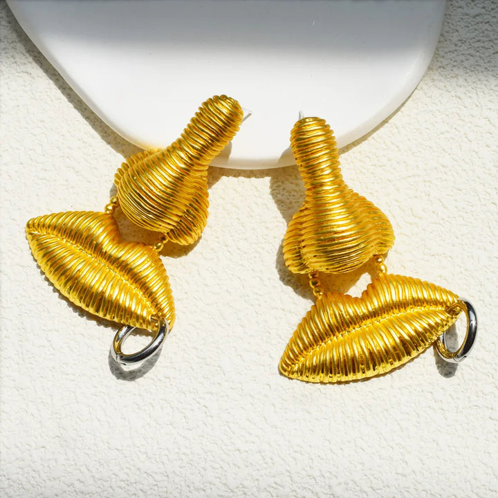 Aurora Spiral Drop Earrings