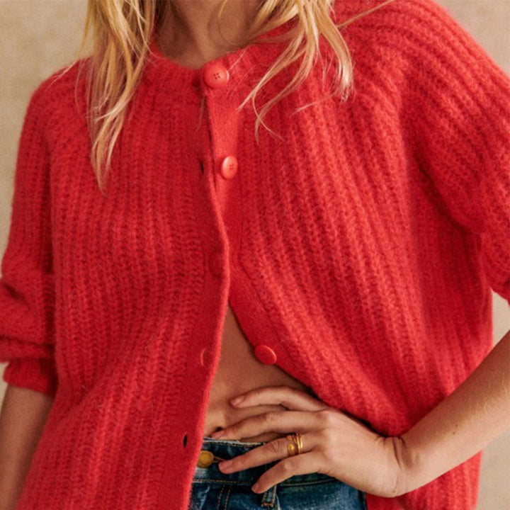 Cozy Knit Button-Up Cardigan