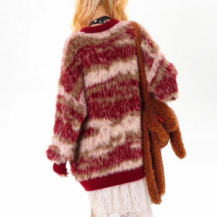 Ocean Swirl Shag Sweater