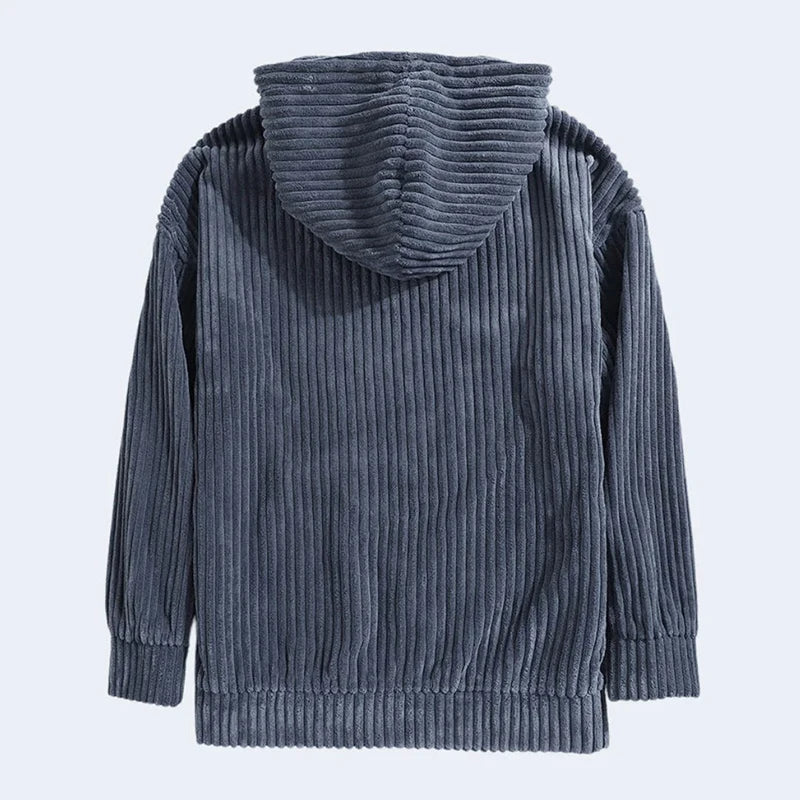 Corduroy Hooded Sweatshirt