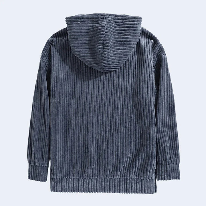 Corduroy Hooded Sweatshirt