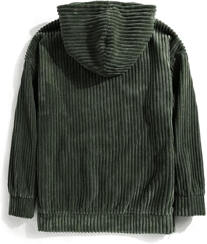 Corduroy Hooded Sweatshirt