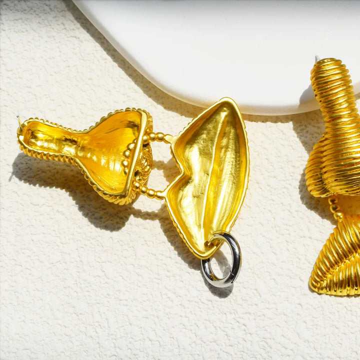 Aurora Spiral Drop Earrings