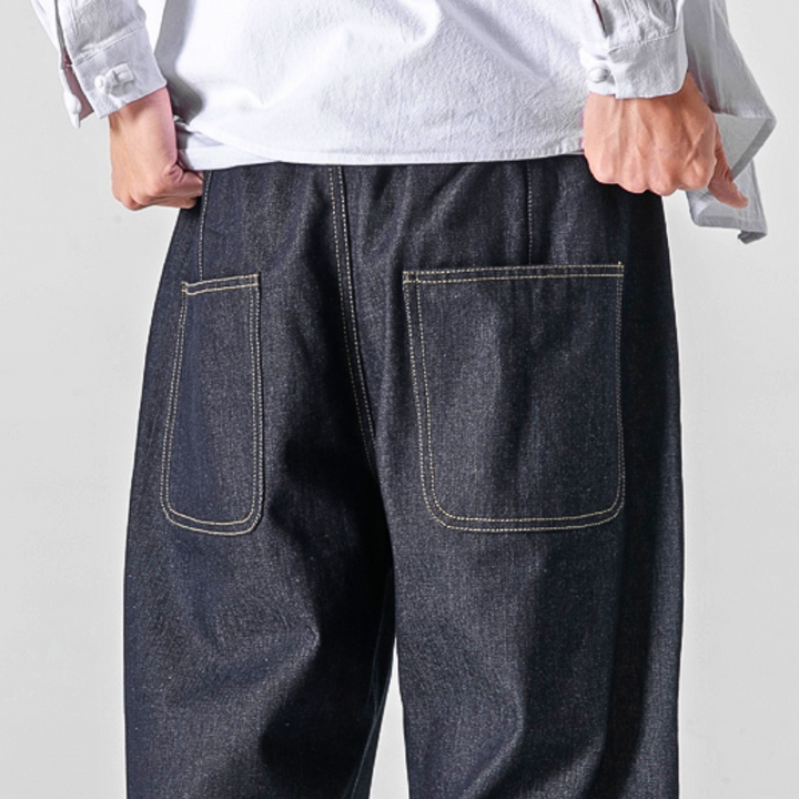 Takumi Embroidered Denim Pants