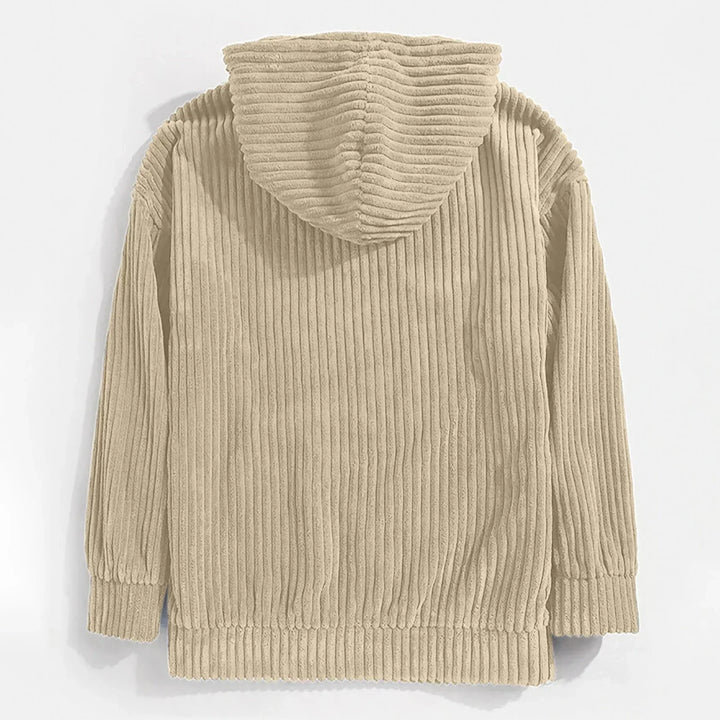 Corduroy Hooded Sweatshirt