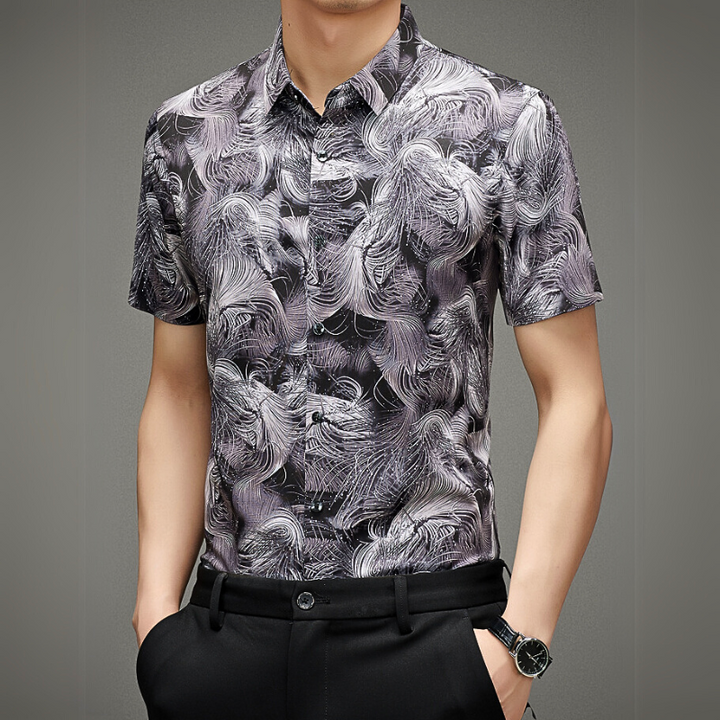 Nami Swirl Button-Up