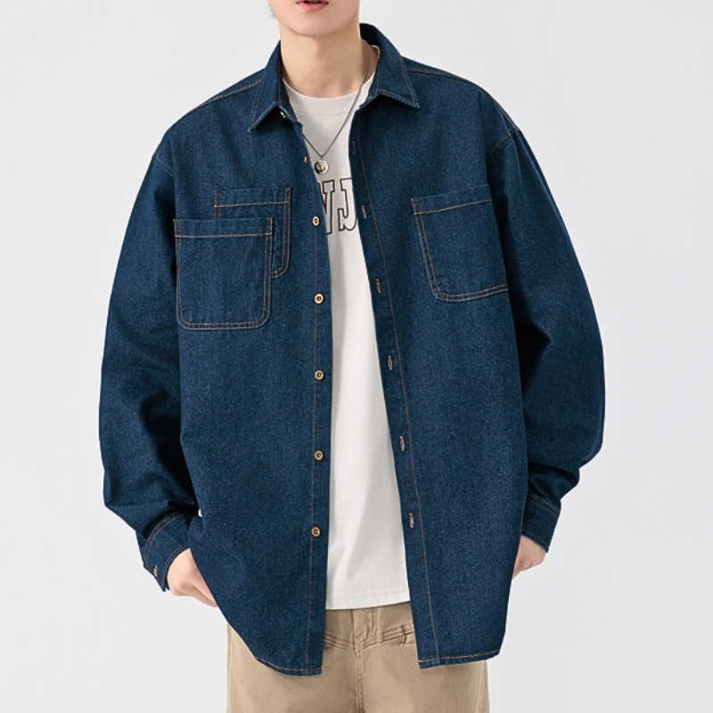 Indigo Jacquard Denim
