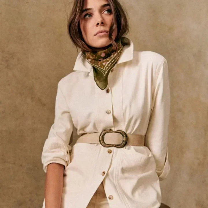 Vintage Luxe Sculpted Buckle Belt