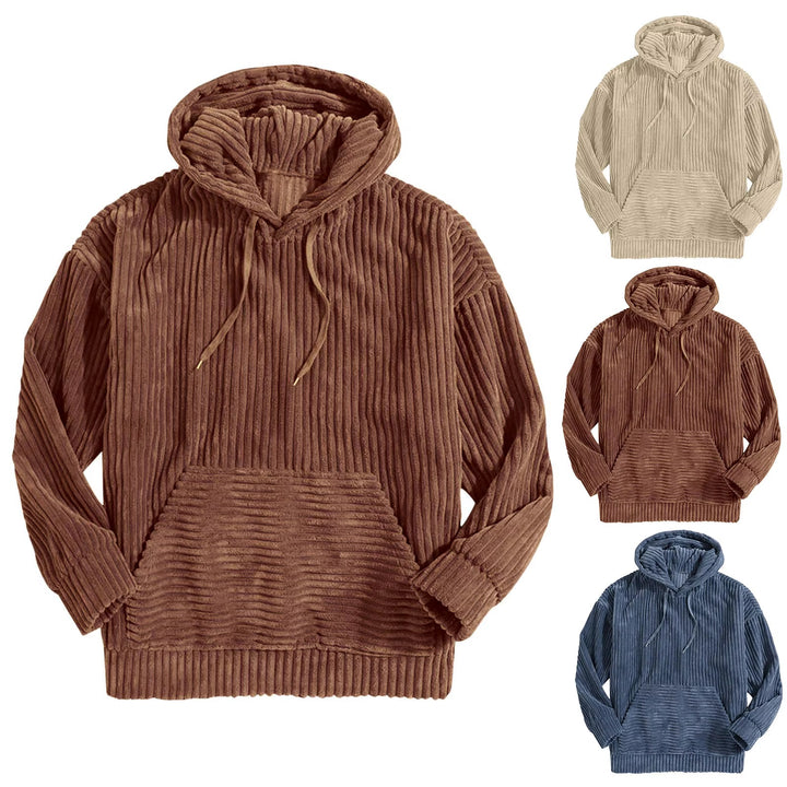 Corduroy Hooded Sweatshirt