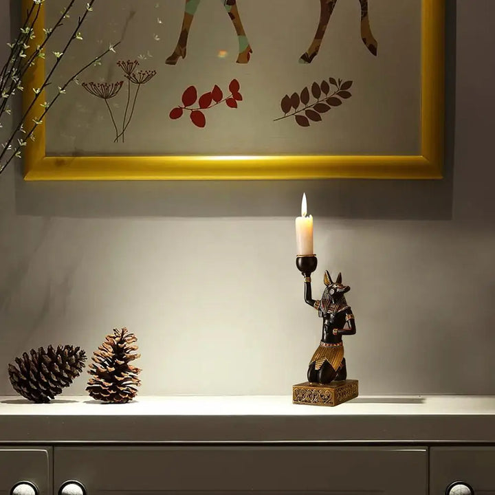 Ancient-Egypt Candle Holder Figurines