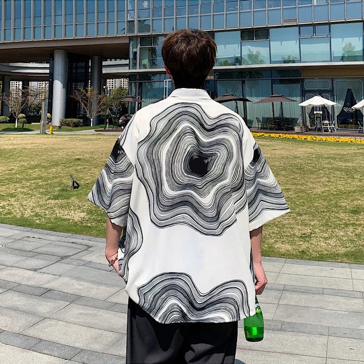 Oceanic Swirls Relaxed Shirt