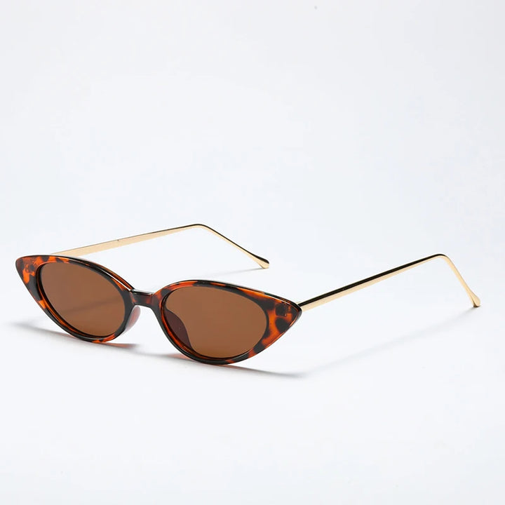 Slim Framed Golden Sunglasses