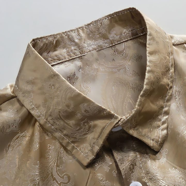 Silky Paisley Jacquard Shirt