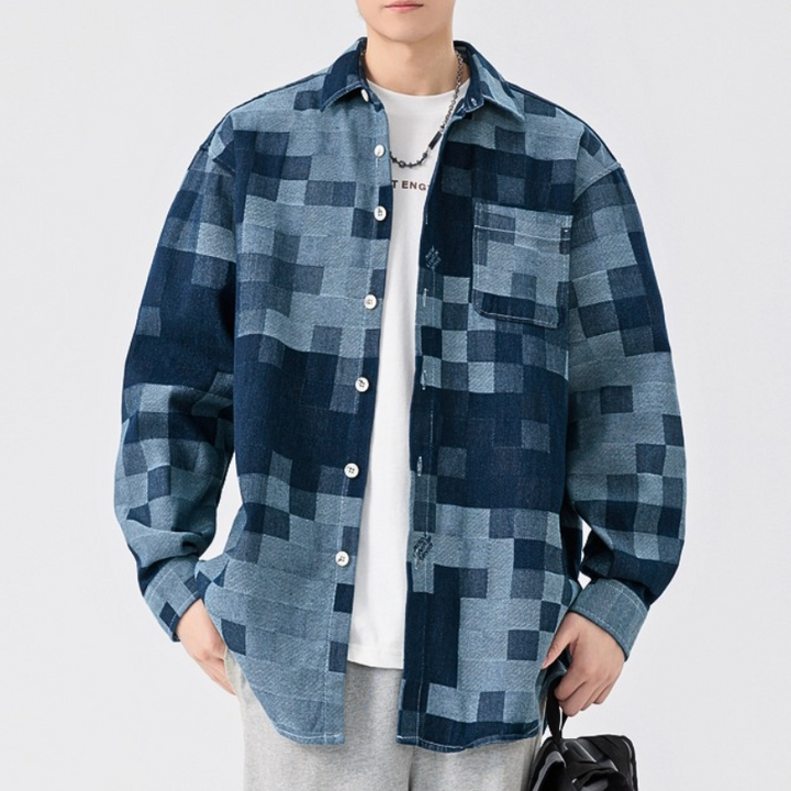 Indigo Jacquard Denim