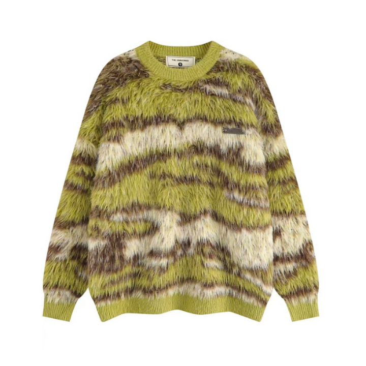 Ocean Swirl Shag Sweater
