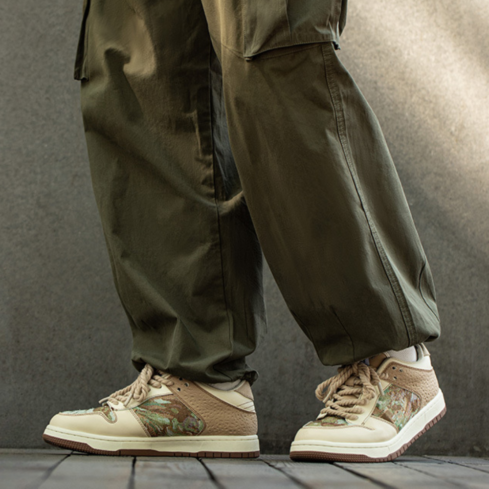 Oil Canvas Sneakers - Men's