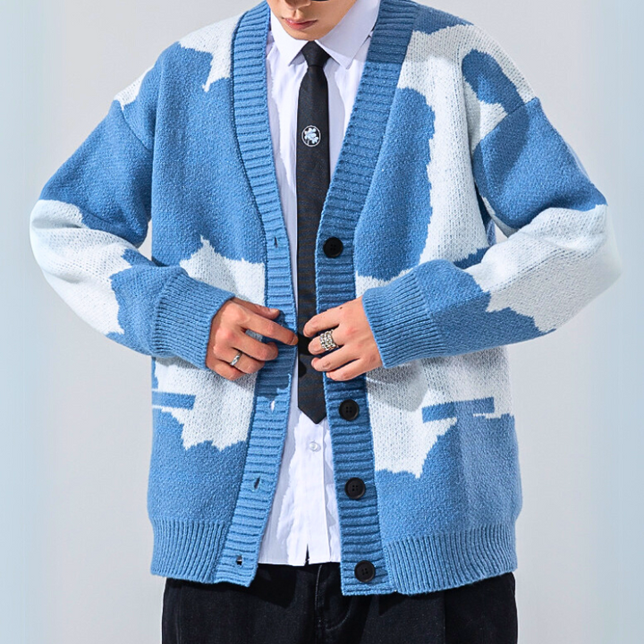 Cloudform Abstract Cardigan