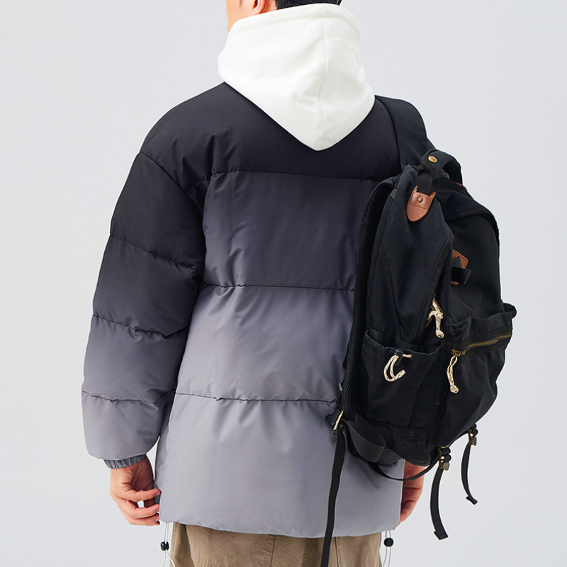 Ombré Puffer Coat