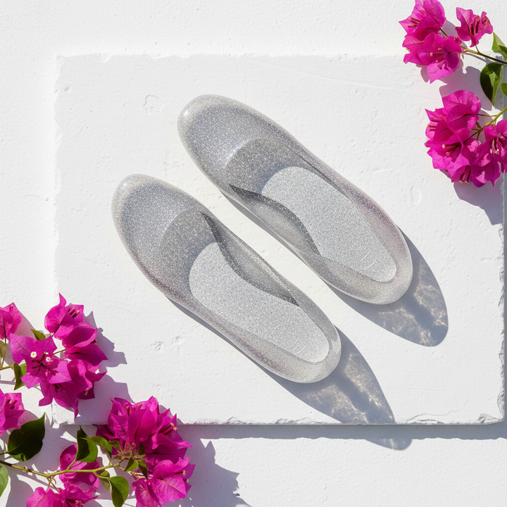 Marbella Glitter Jelly Flat