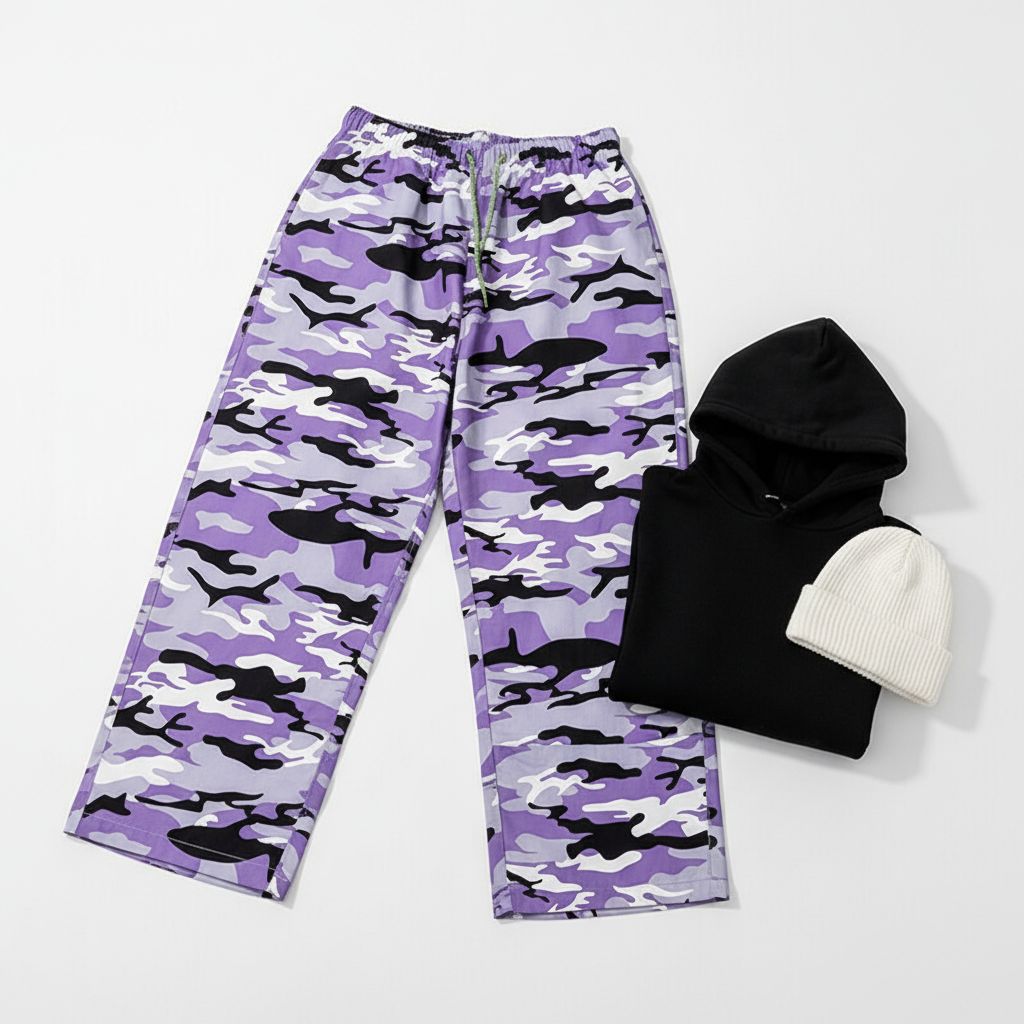 Camo-X Wide Leg Trousers