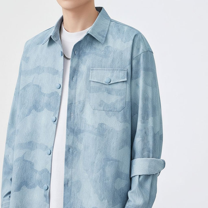 Azure Tonal Overshirt