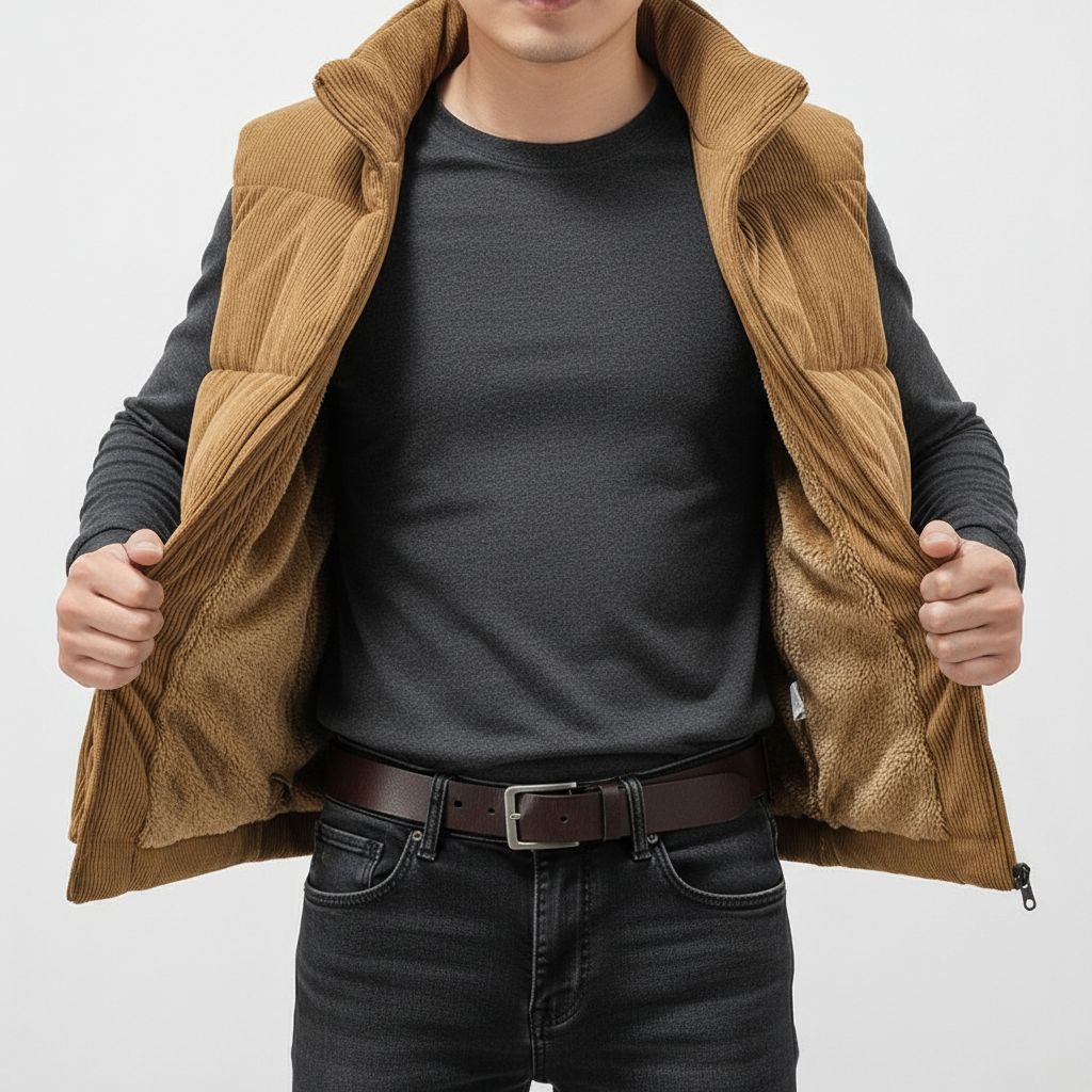 Wide Wale Quilted Vest