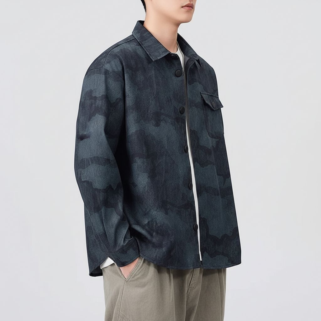 Azure Tonal Overshirt