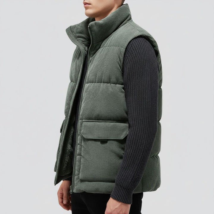 Wide Wale Quilted Vest