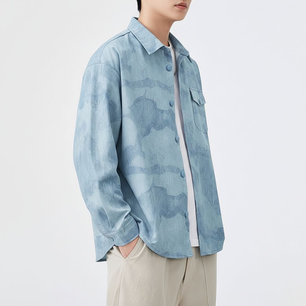 Azure Tonal Overshirt