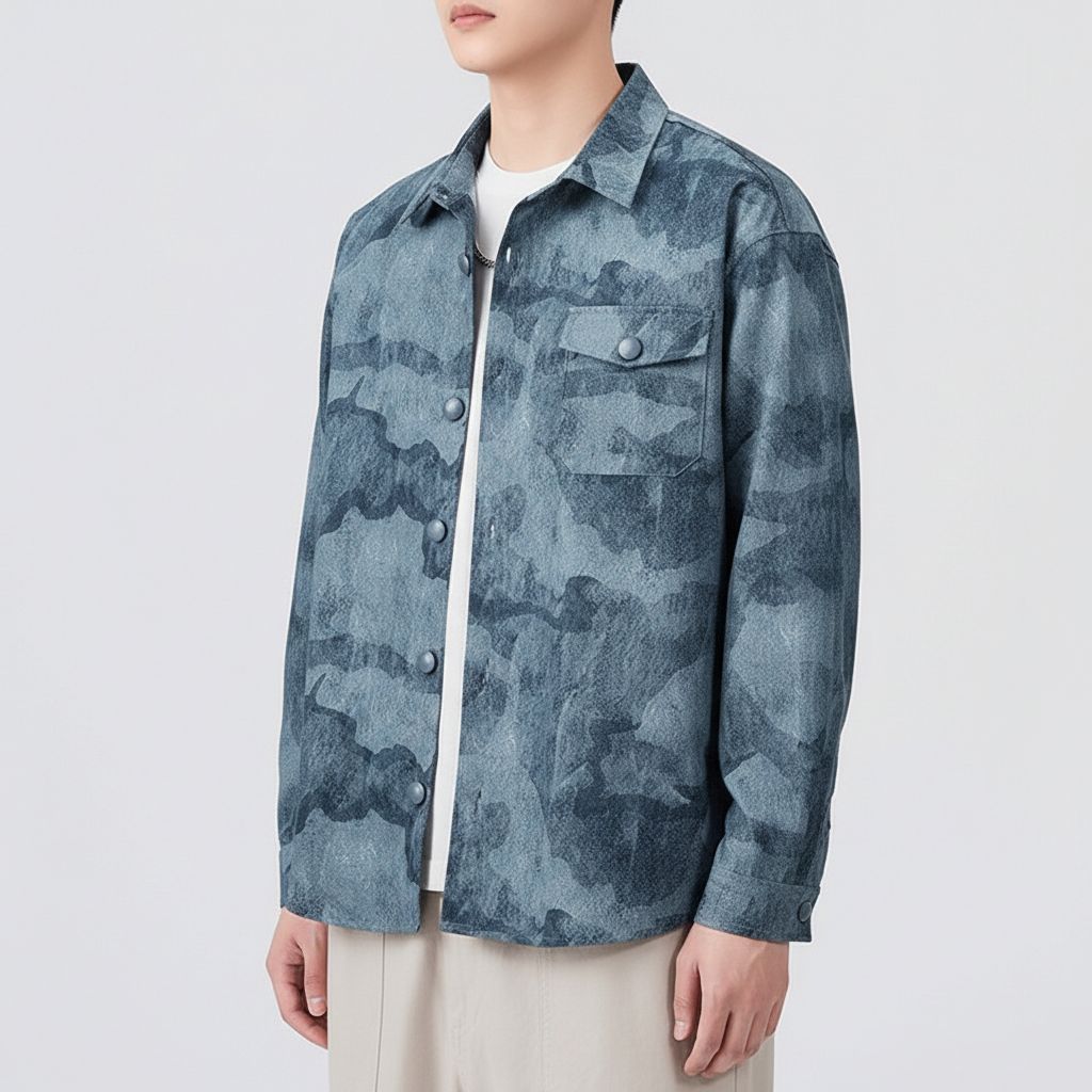Azure Tonal Overshirt