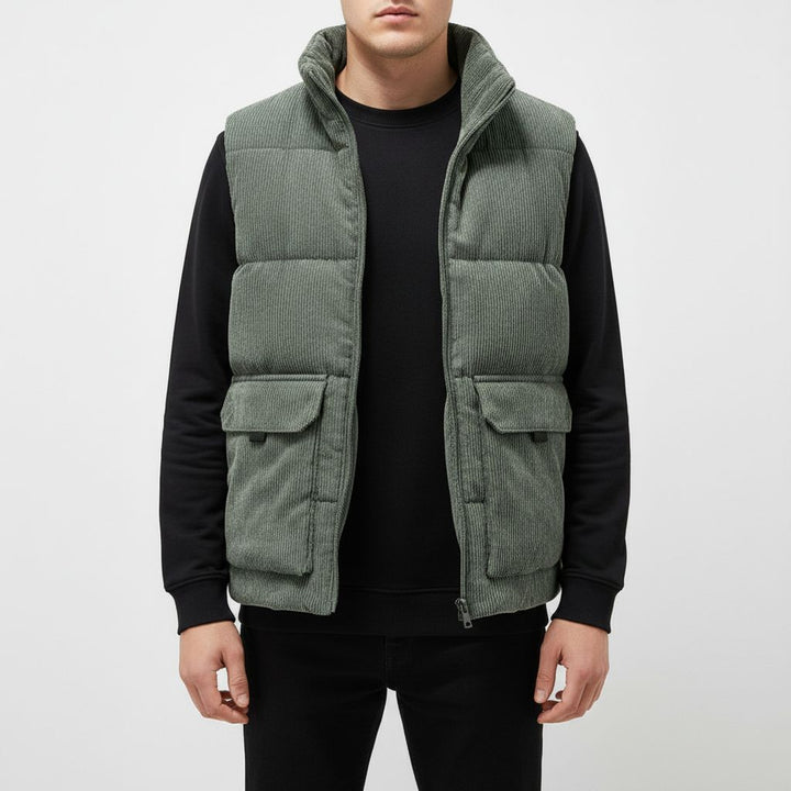 Wide Wale Quilted Vest