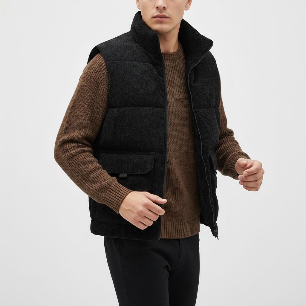 Wide Wale Quilted Vest