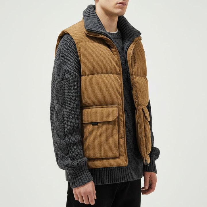 Wide Wale Quilted Vest