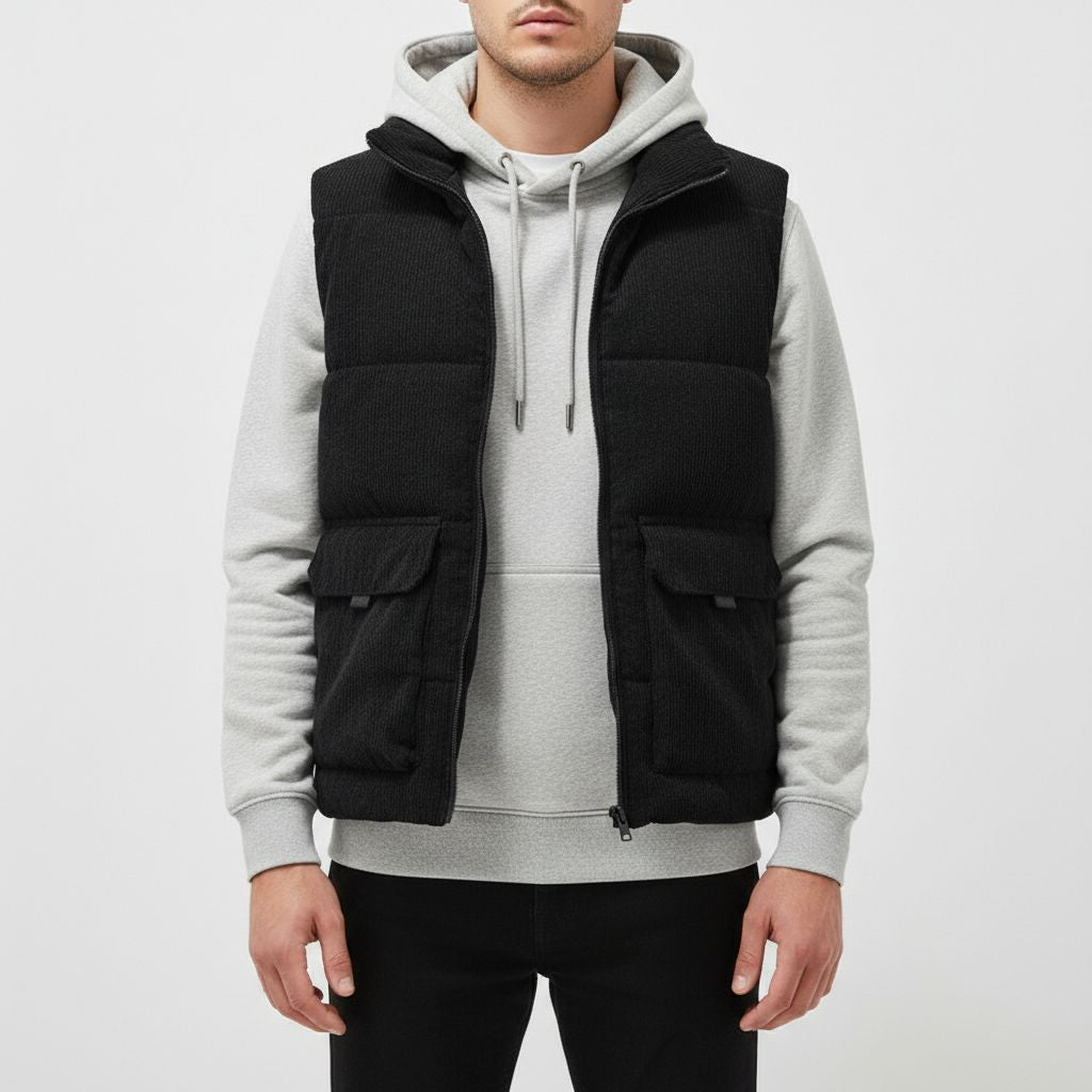 Wide Wale Quilted Vest