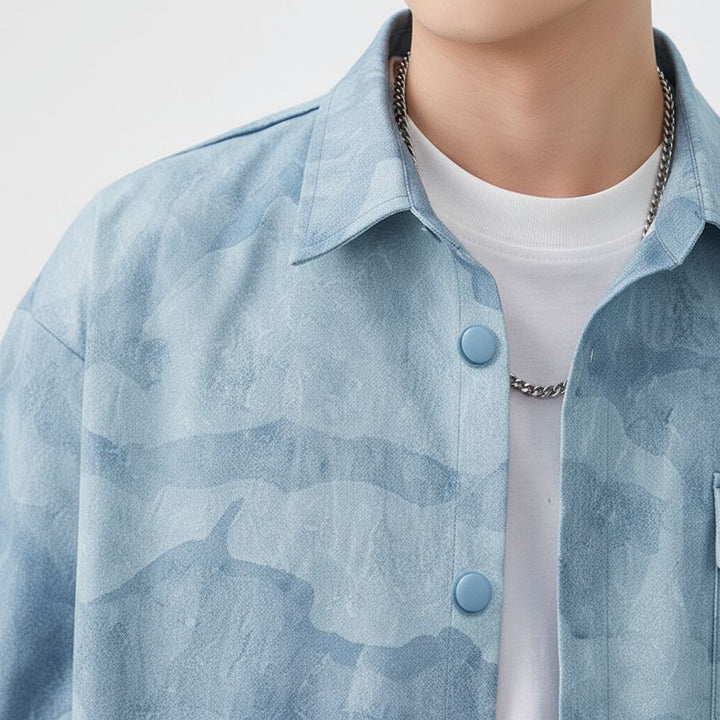 Azure Tonal Overshirt