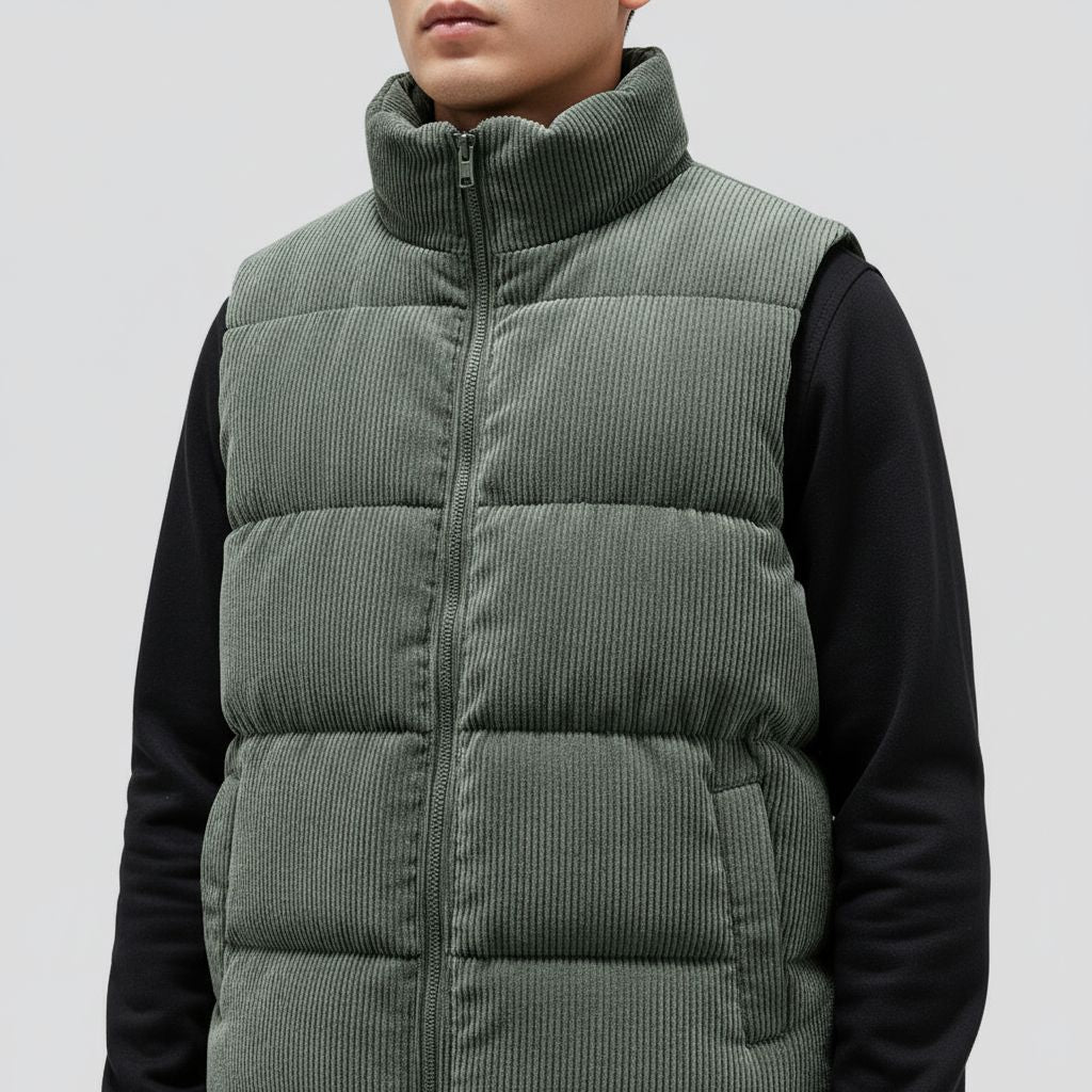 Wide Wale Quilted Vest