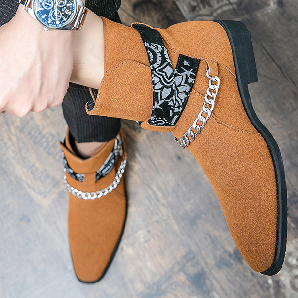 Thorne Paisley Belted Boots