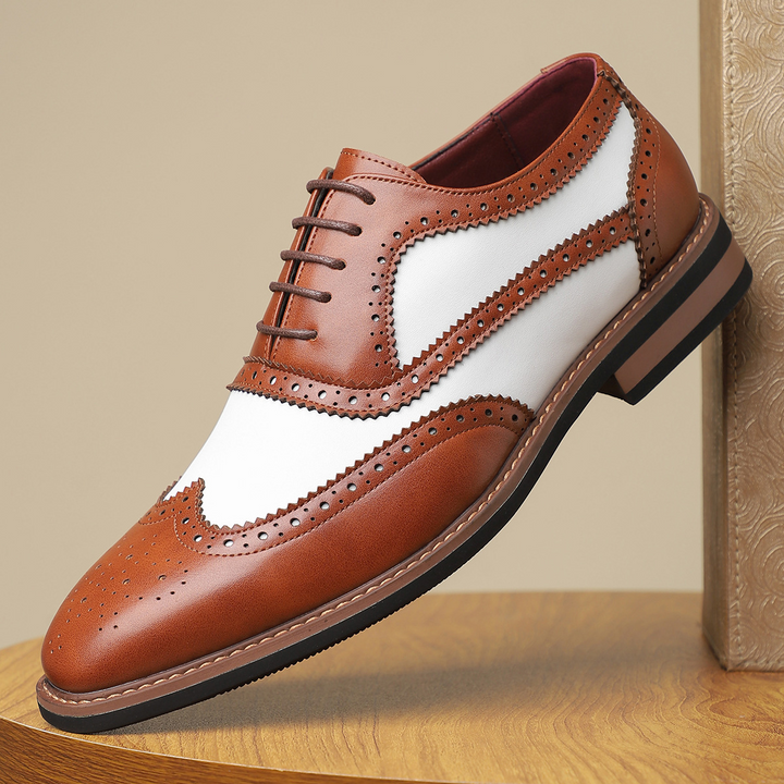 Perforated Slip-On Oxfords