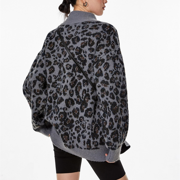 Wild Leopard Knit Jacket