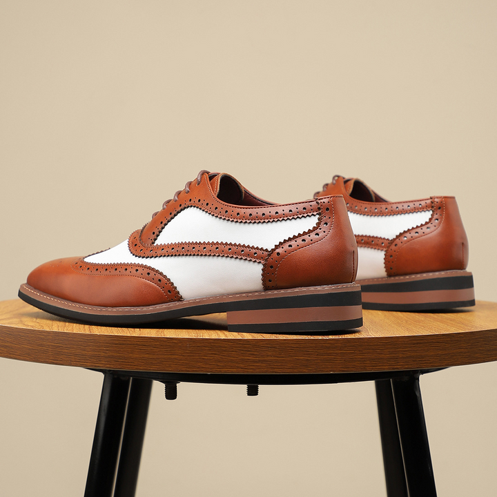 Perforated Slip-On Oxfords