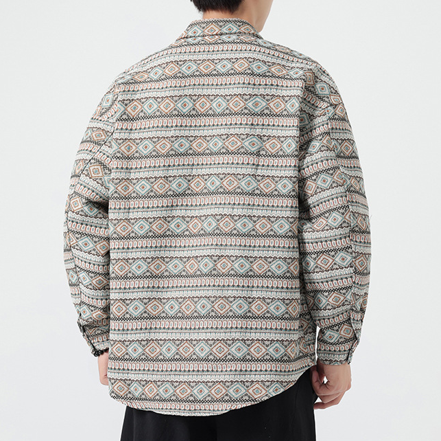 Ethnical Geometric Shirt-Jacket