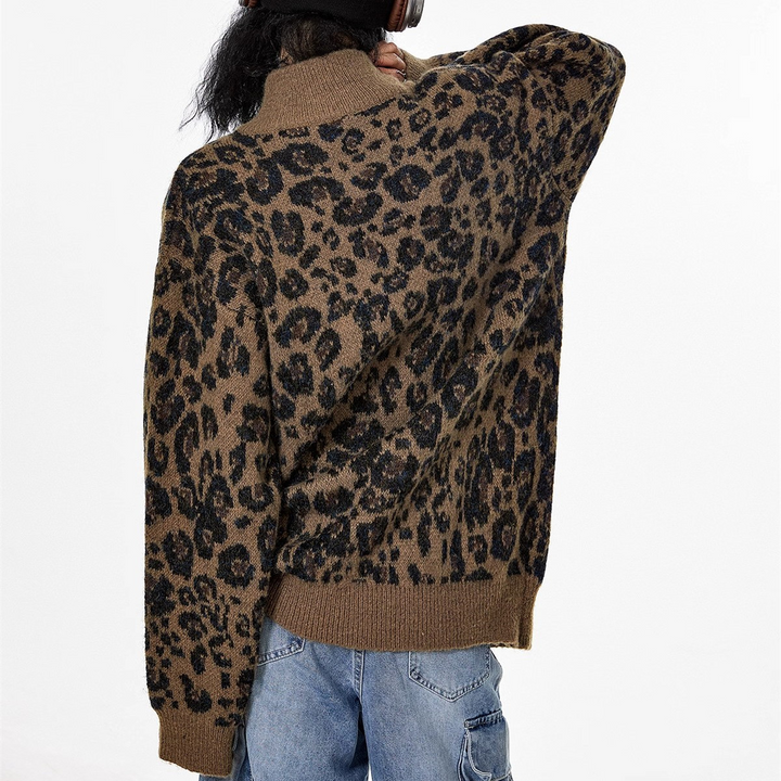 Wild Leopard Knit Jacket