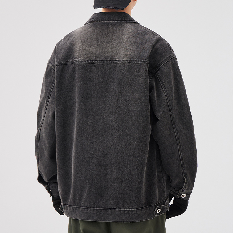 Dune Sand Distressed Denim Jacket