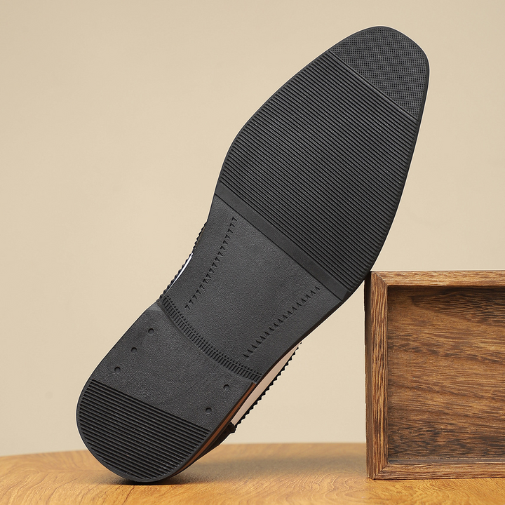 Perforated Slip-On Oxfords