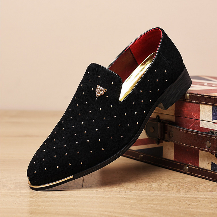 Tiger Majesty Velvet Loafers