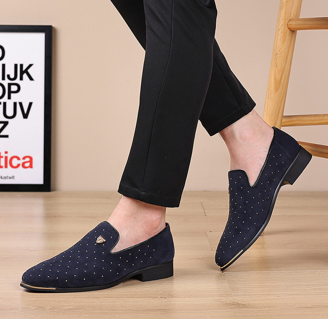 Tiger Majesty Velvet Loafers