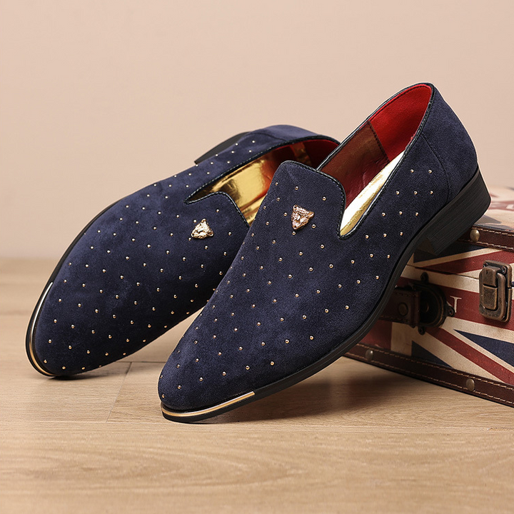 Tiger Majesty Velvet Loafers