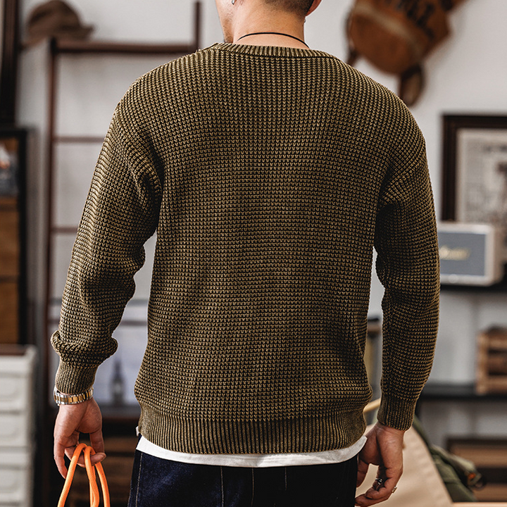 Hearth Waffle Knit Crewneck