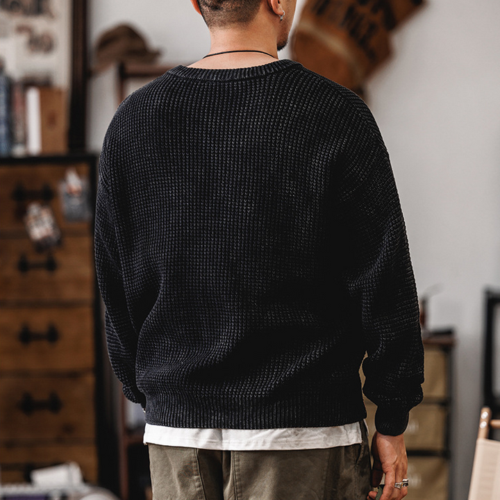 Hearth Waffle Knit Crewneck