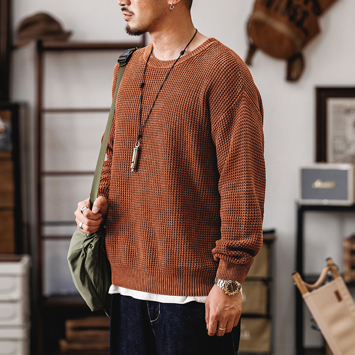 Hearth Waffle Knit Crewneck